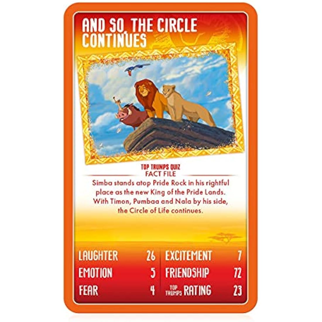Top Trumps Disney The Lion King Card Game – Educational Toy for Kids