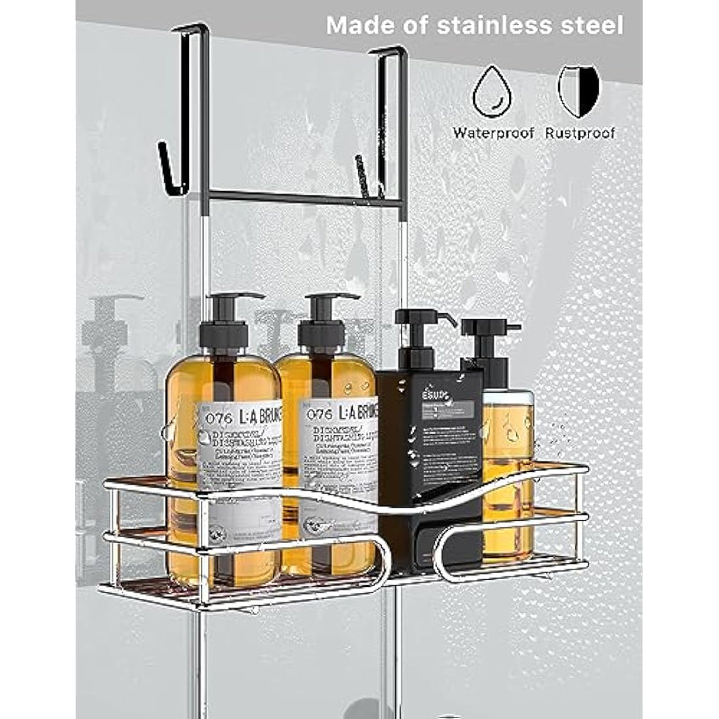 Jolof Store Over Door Shower Caddy – Rustproof Stainless Steel Organizer