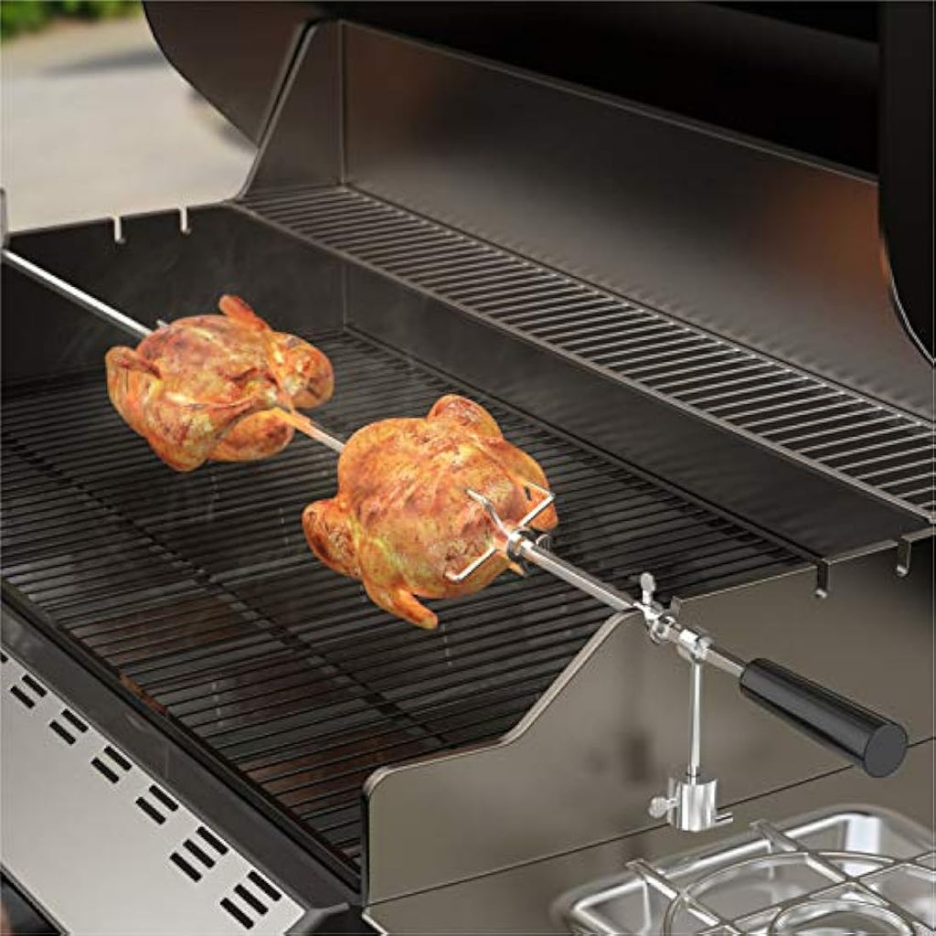 Onlyfire Universal BBQ Rotisserie Kit | 90cm Roast Spit & SS Motor