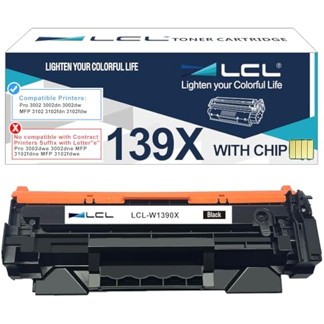 LCL 139X W1390X Black Toner Cartridge for HP LaserJet Pro 3002 3102
