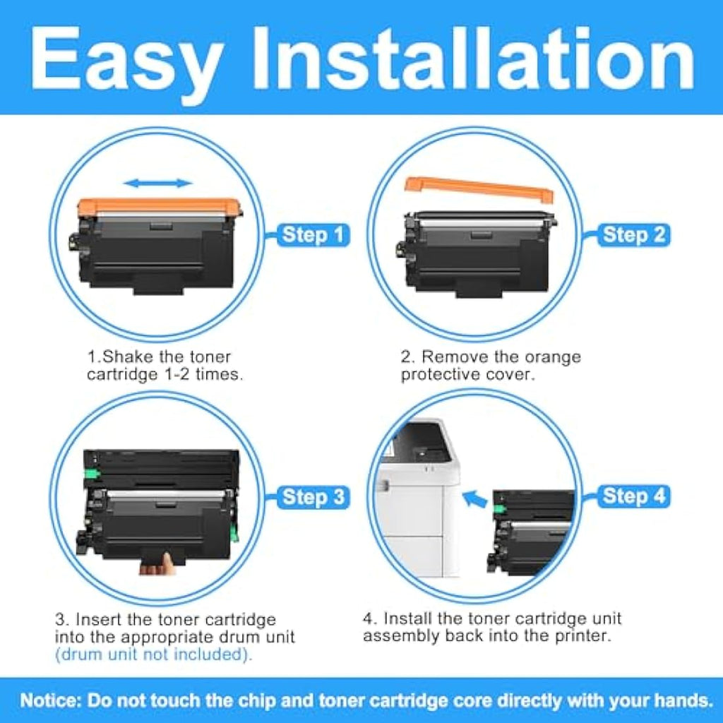 LCL TN3600XL High-Yield Black Toner Cartridge for Brother Printers
