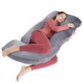 Wndy's Dream 60 Inch J-Shaped Pregnancy Pillow | Full Body Support