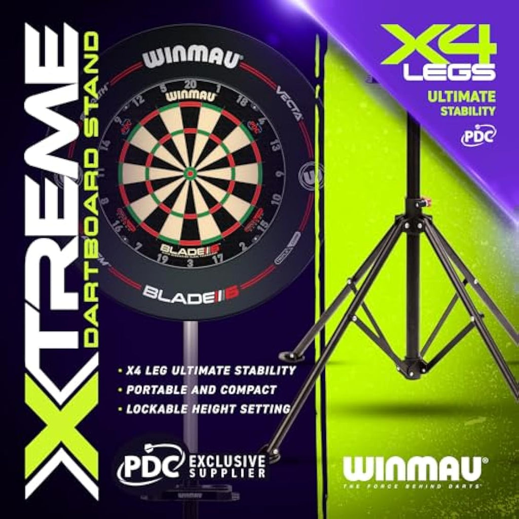 Winmau Xtreme 2.0 Dartboard Stand – Portable Tripod Mounting System