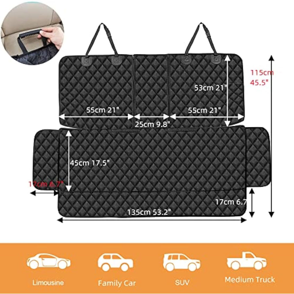 Jolof Store Dog Car Seat Cover – Waterproof ISOFIX Back Seat Protector
