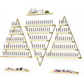 Kalolary 5-Tier Gold Metal Wall-Mounted Nail Polish Rack & Display Shelf