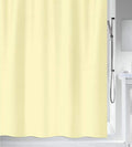 Spirella Primo Textile Shower Curtain | 100% Polyester | Yellow, 180x200