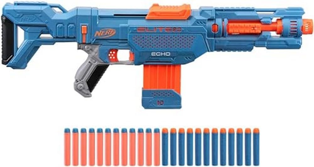 Nerf Elite 2.0 Echo CS-10 Blaster with 24 Darts and Removable Stock