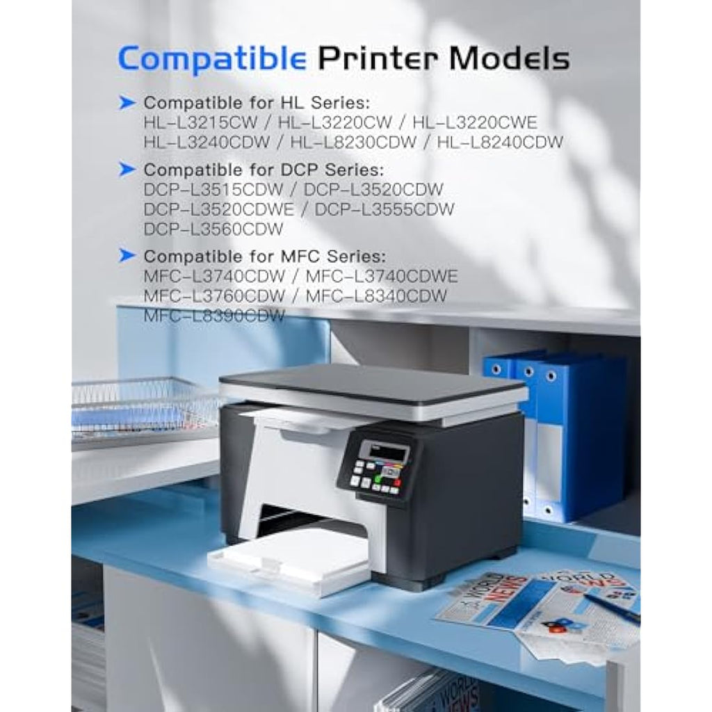 GPC Image TN248XL Compatible Toner Cartridges for Brother MFC-L3760CDW | 4 Pack