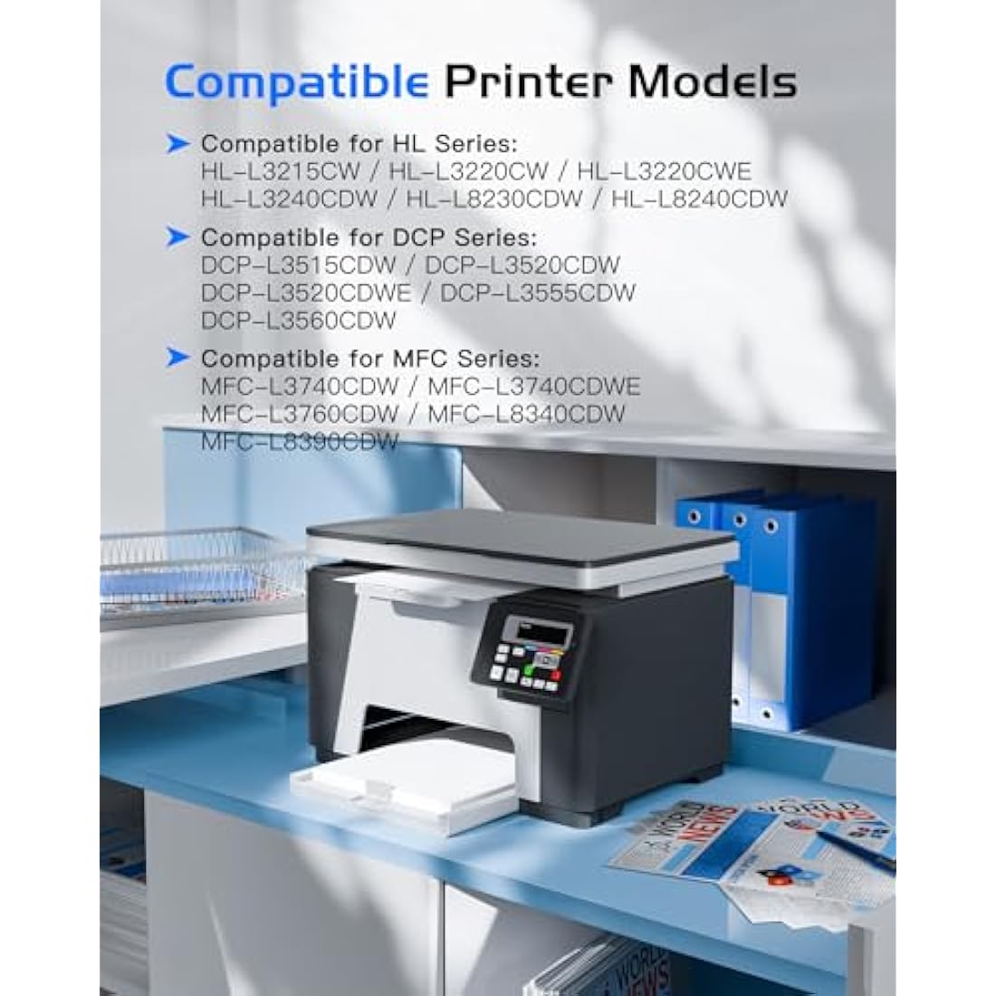 GPC Image TN248XL Compatible Toner Cartridges for Brother MFC-L3760CDW | 4 Pack