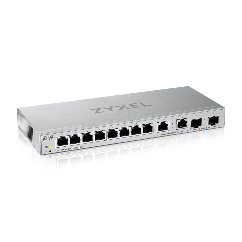 Zyxel XGS1210-12 Multi-Gig 12-Port Web Managed Switch | 10G SFP+