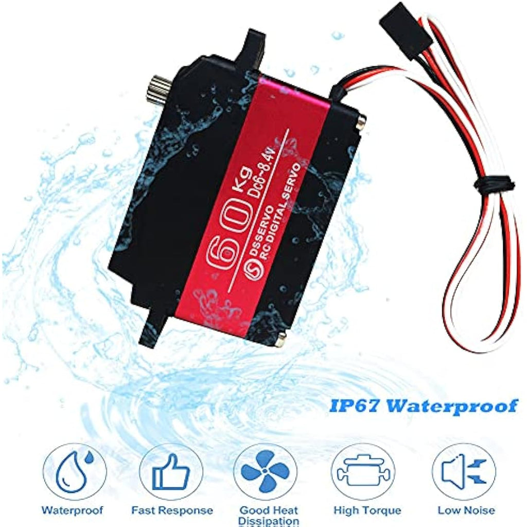 ANNIMOS 60KG Digital Servo – Waterproof Stainless Steel Gear 270°