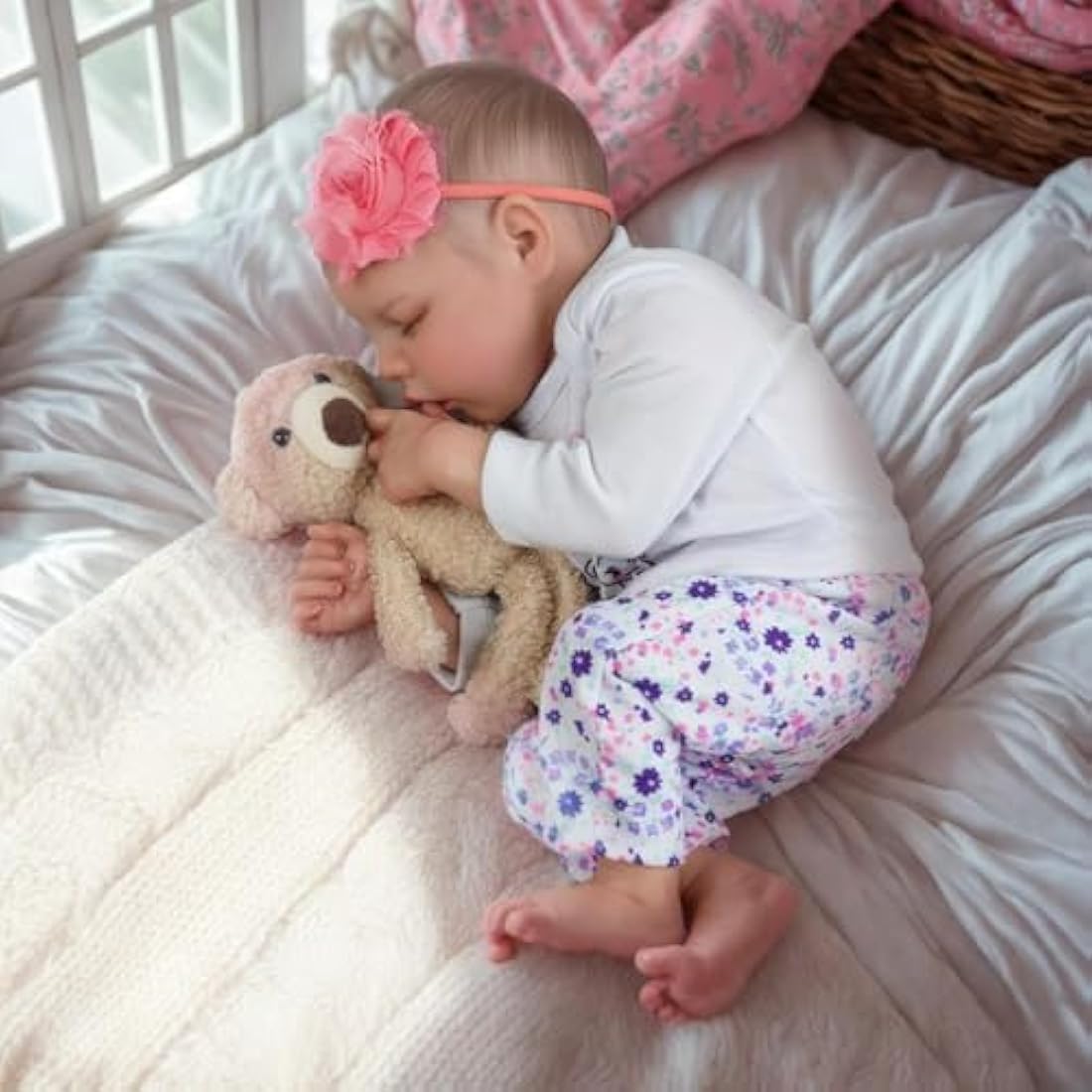 JIZHI Reborn Baby Doll – 17 Inch Realistic Full Body Silicone Vinyl Girl