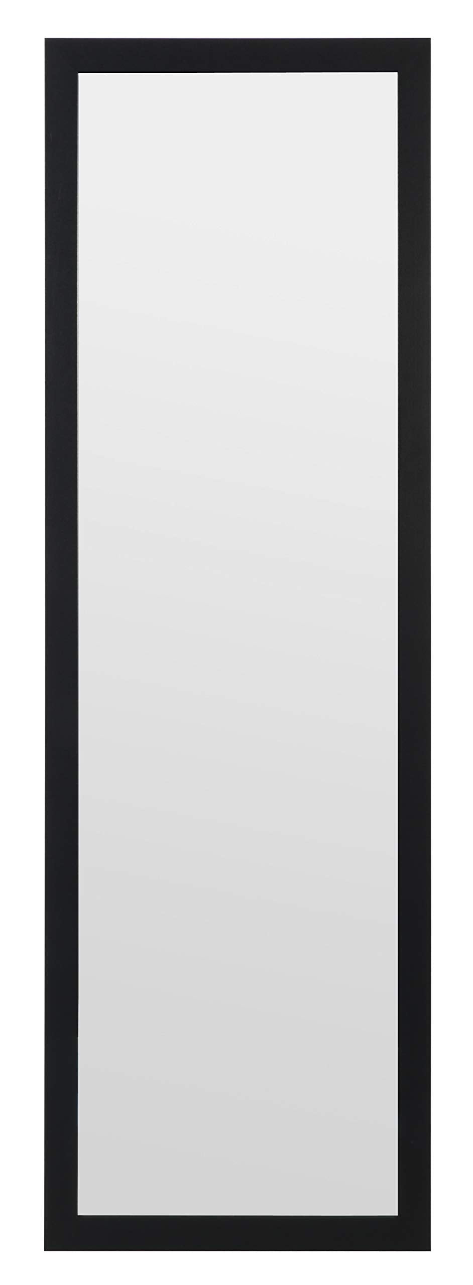 Jolof Store Full Length Wooden Wall Mounted Mirror - Black - 35x110cm