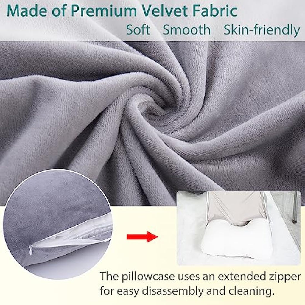 AS AWESLING U-Shaped Pregnancy Pillow | Full Body Support Velvet Cover