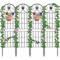 2.2M Garden Trellis | 4 Pack Rustproof Metal Plant Support