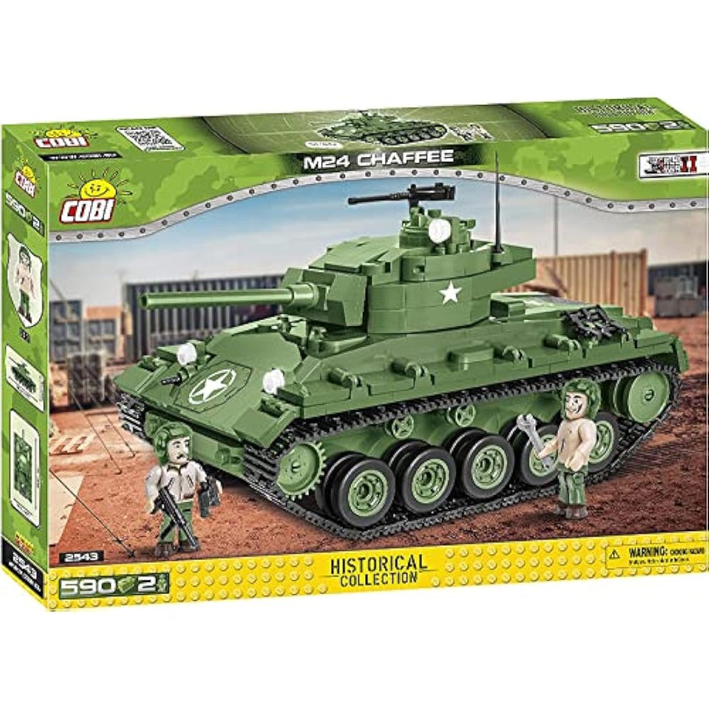COBI M24 Chaffee Tank Model Building Set – 590 Piece Construction Toy