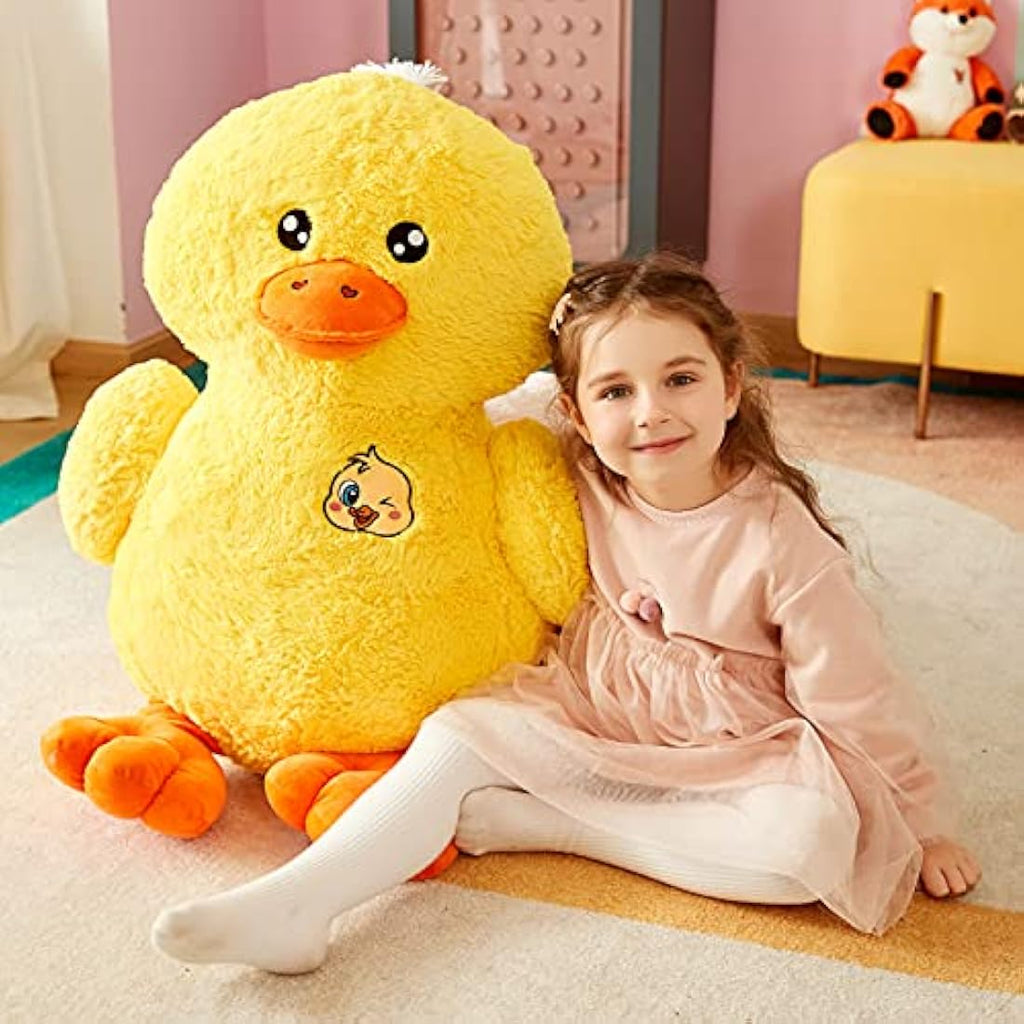 IKASA Giant Duck Stuffed Animal – 50cm Soft Kawaii Plush Toy for Kids