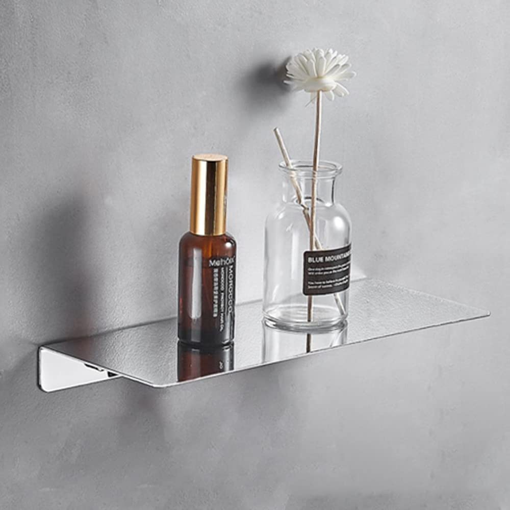 Celbon 30cm Chrome Shower Caddy | Rustproof Stainless Steel Wall Shelf
