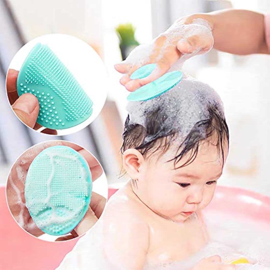 HieerBus Silicone Facial Cleansing Brush – Soft Face Scrubber, 2-Pack