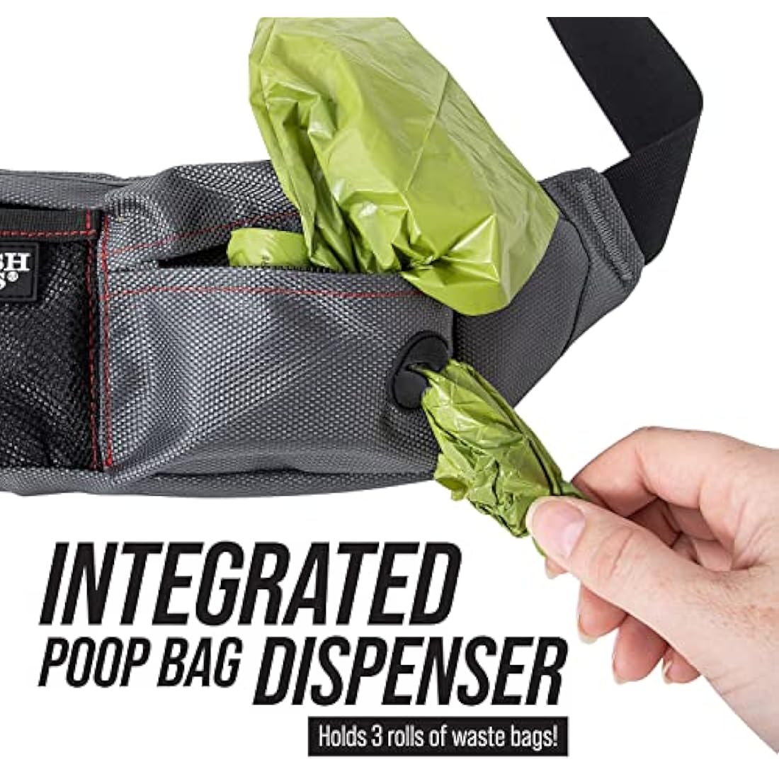 Jolof Store Dog Treat Pouch – Portable Training Fanny Pack, Grey, 3 Pack