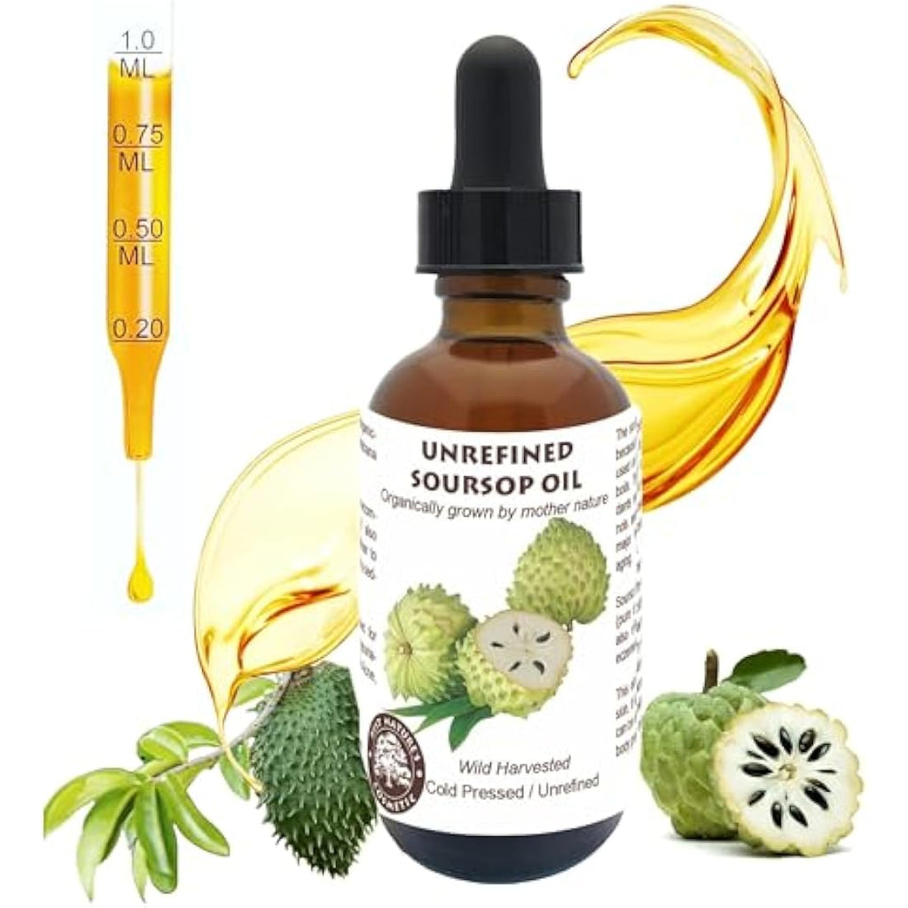 Organic Soursop Oil – Cold Pressed Virgin Graviola, 4 fl oz