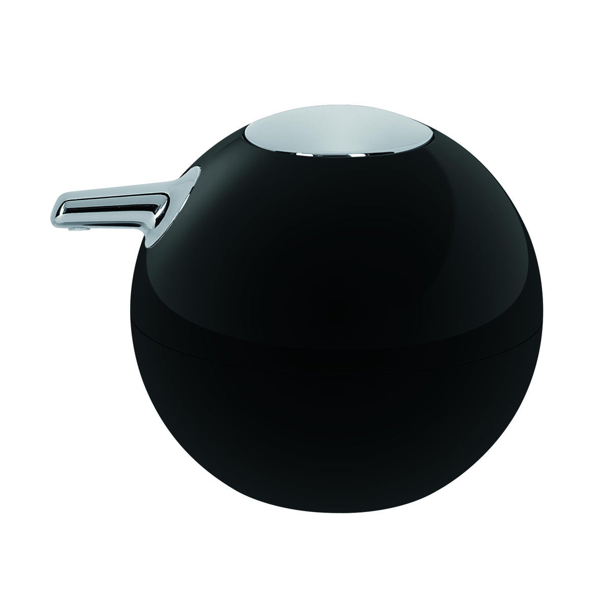 Spirella Polystyrene Bowl Shiny Soap Dispenser, Black - image 1