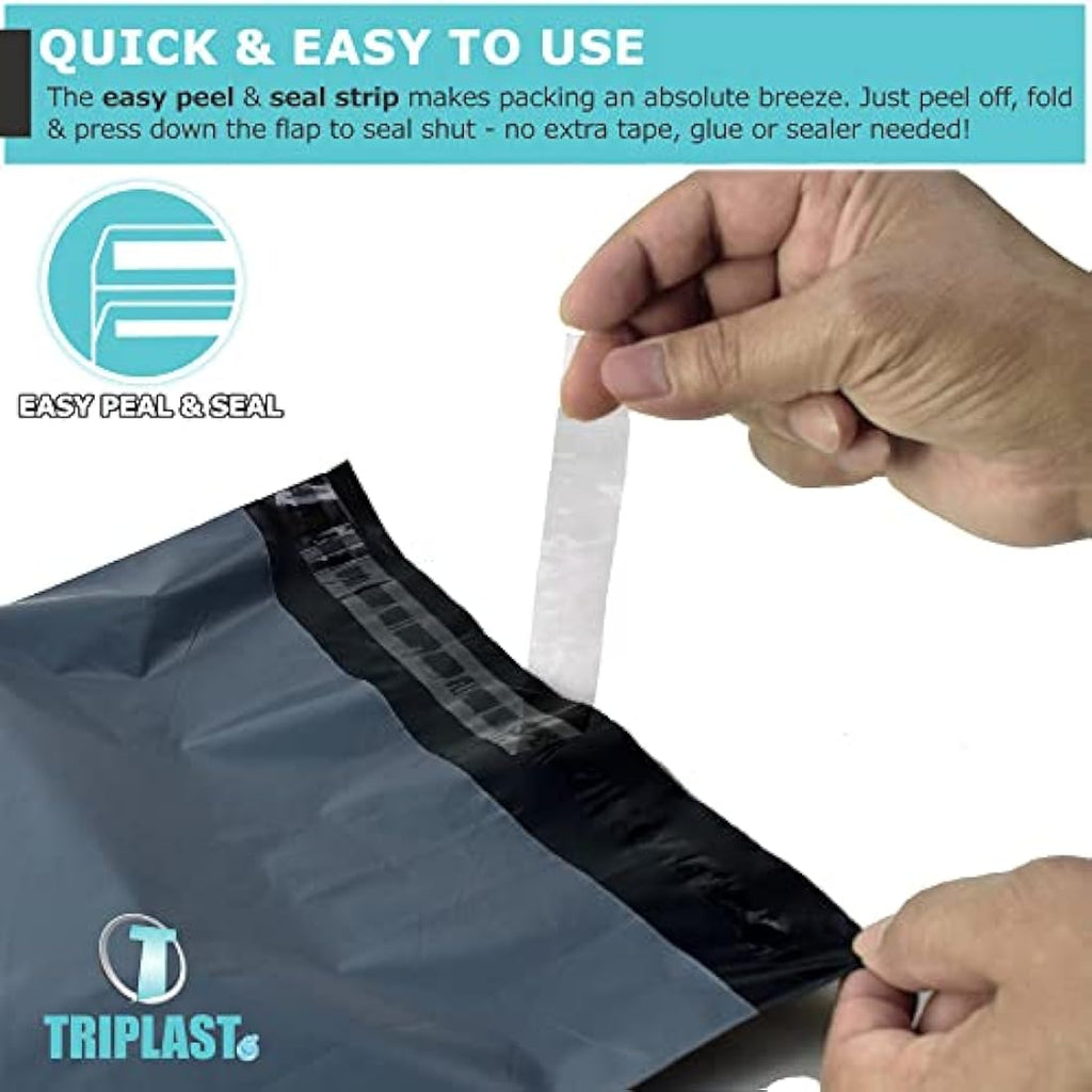 Triplast Large Mailing Bags | 17x24 Inch Self-Seal Poly Mailers (50 Pack)