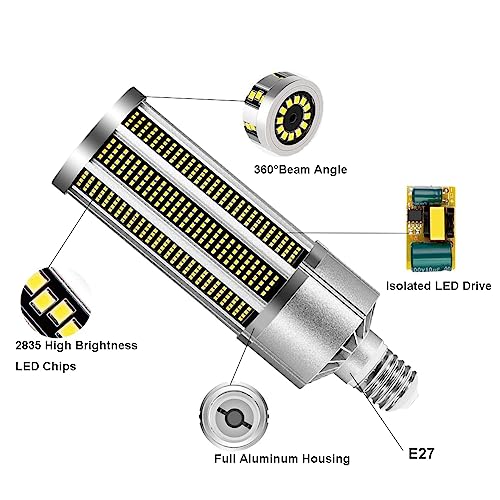 ALQFFHL E27 LED Corn Light Bulb | 4000K Warm White Ultra-Bright Lamp