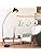 Osasy Vintage Arc Floor Lamp – Adjustable Metal Retro Light in Black & Gold