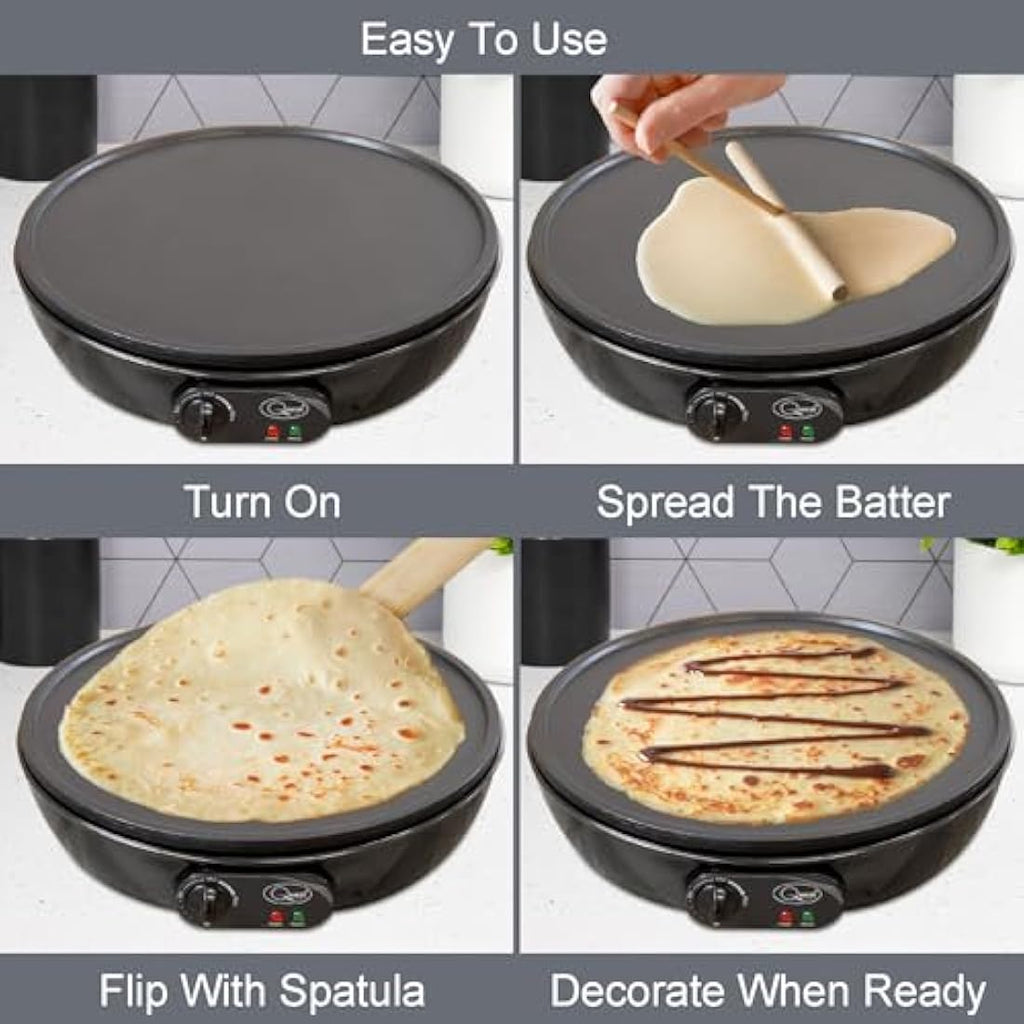 Jolof Store Electric Pancake & Crepe Maker – Non-Stick XL Surface