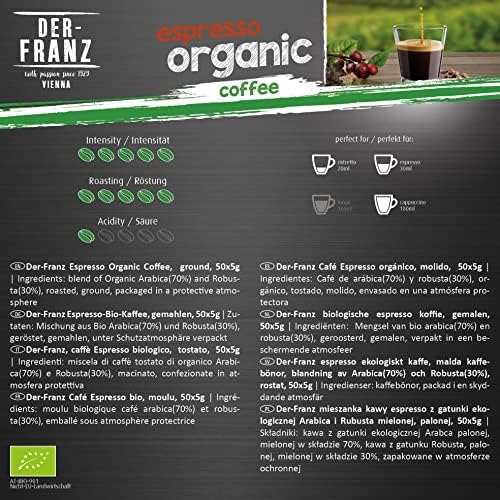 Der-Franz Whole Bean Coffee Variety Pack - 6 x 500g Gourmet Selection