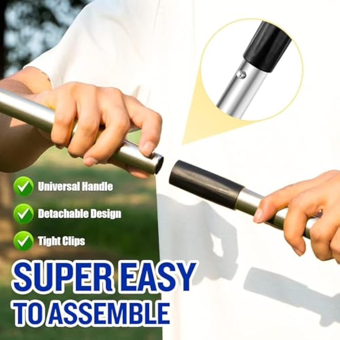 Metal Dog Poop Scooper Set – Long Handle Stainless Steel 3-Pack