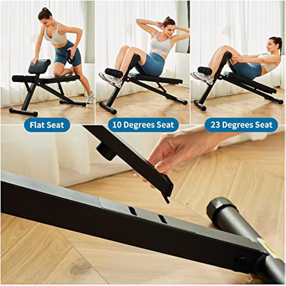 Leikefitness Adjustable Weight Bench – Foldable Full Body Workout Station