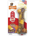 Nylabone Durable Dog Chew Toy – Beef & Cheese Nylon Bone for Medium Dogs