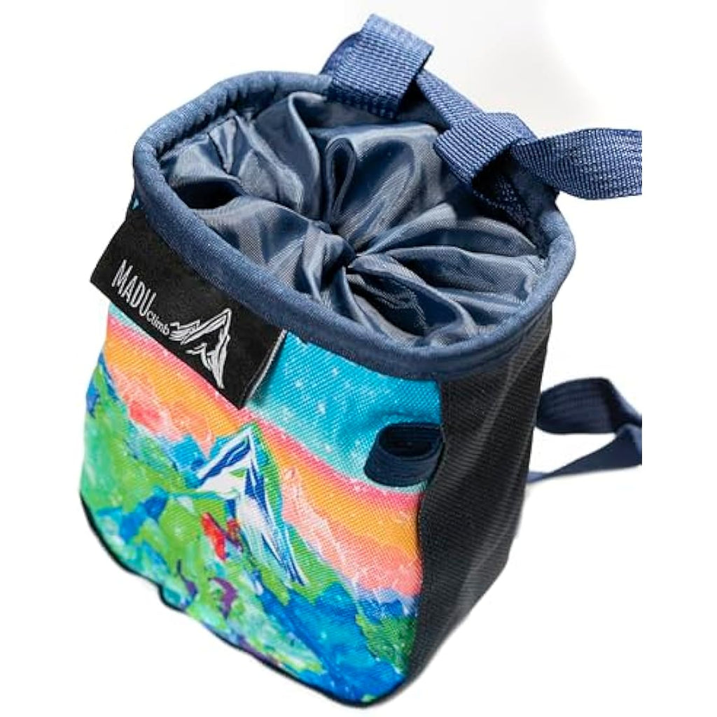 Madu Climb Rock Climbing Chalk Bag – Durable Water Colour Artwork