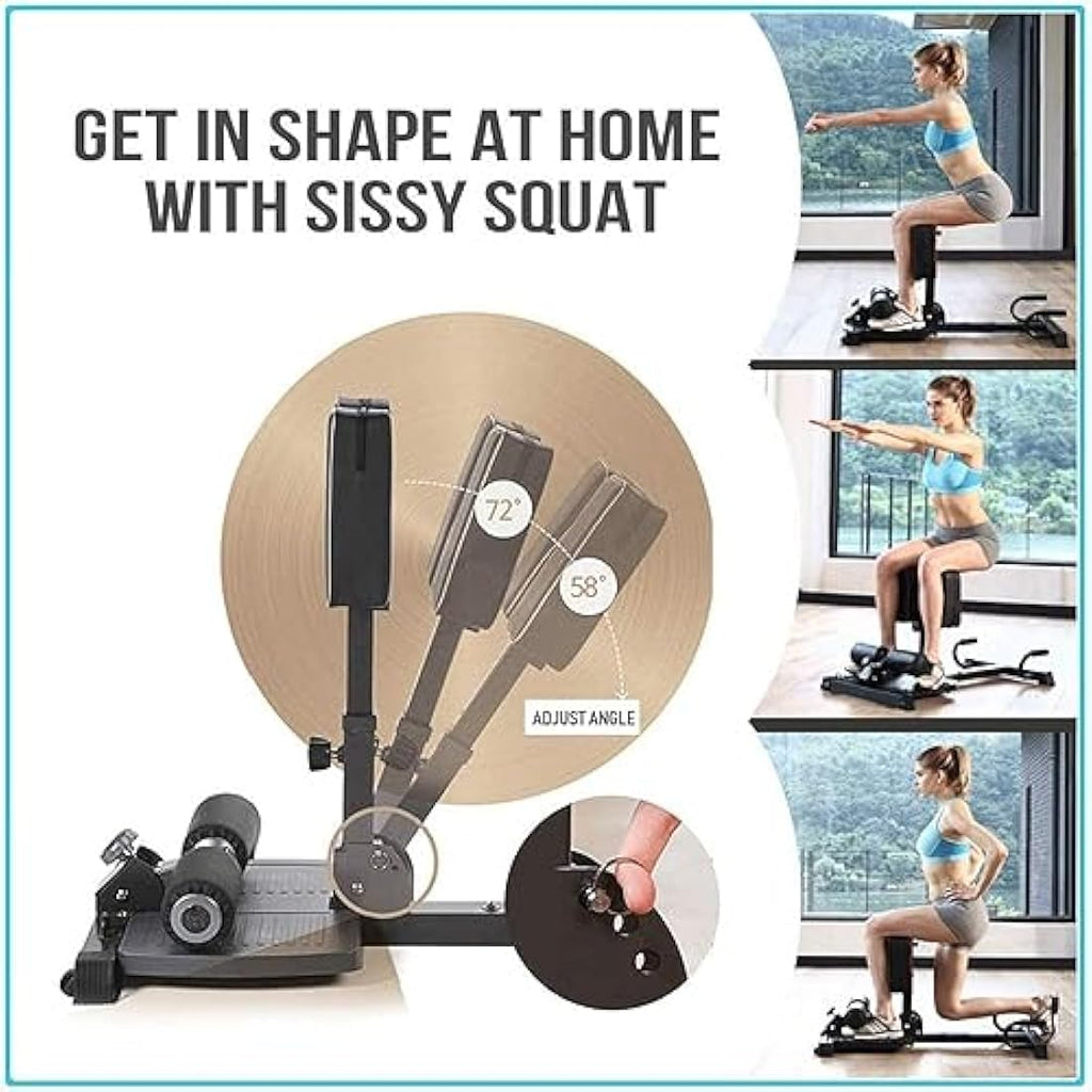 Leikefitness 8400 Sissy Squat Bench | Multi-Function Home Gym Station