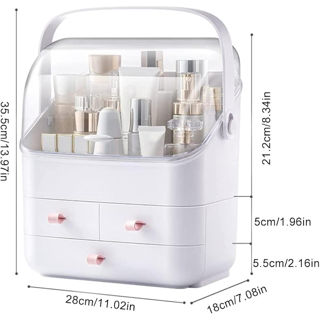 Jolof Store Makeup Organizer – Large Dustproof Cosmetic Storage Box