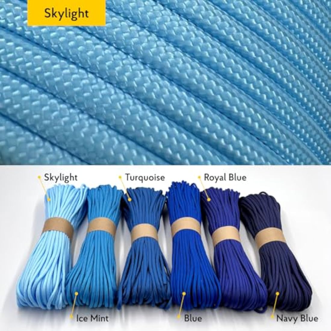 EDCX 550 Paracord Type III – 4mm Nylon Rope for DIY, Camping & Survival