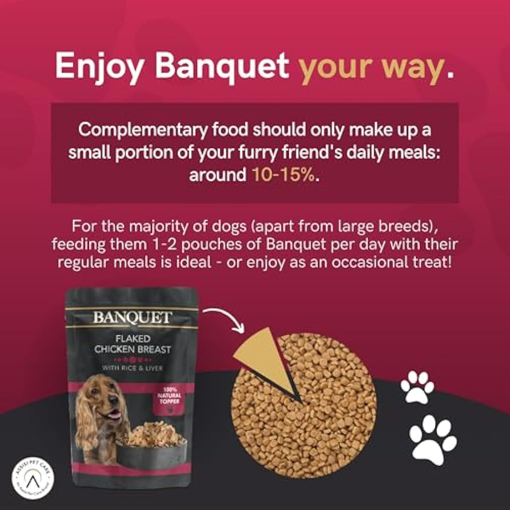 HiLife Banquet Natural Wet Dog Food - Chicken & Liver - 15 x 100g
