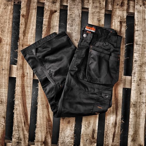 Scruffs Men's Worker Plus Trousers – Graphite Grey Utility Work Pants