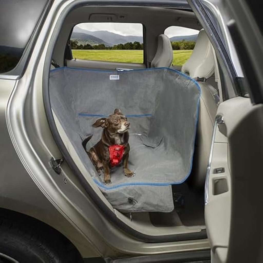 Kurgo Heather Half Hammock Dog Car Seat Protector - Waterproof Charcoal
