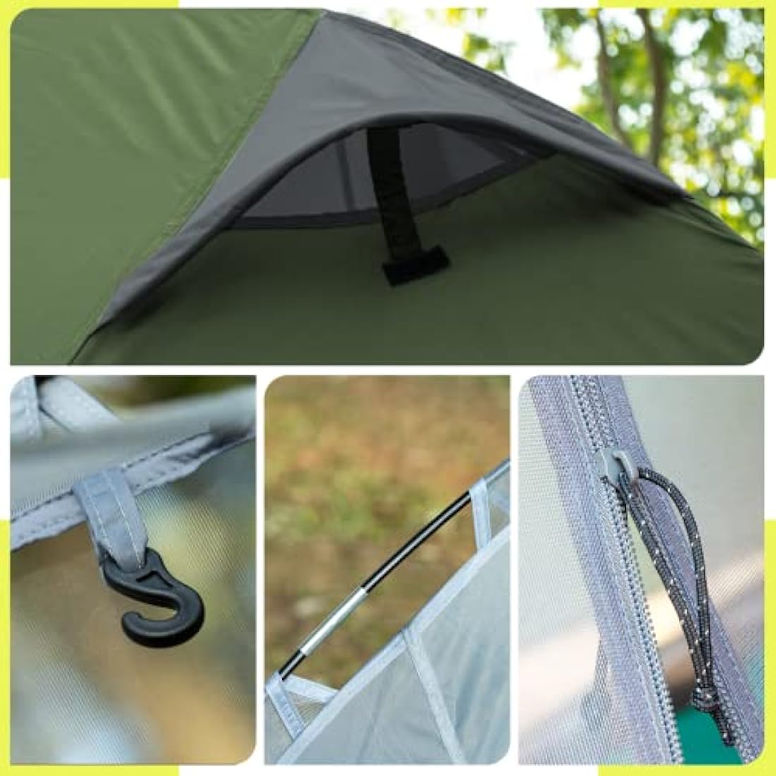 Forceatt 1-2 Person Waterproof Camping Tent | Ultralight 4-Season Dome Tent