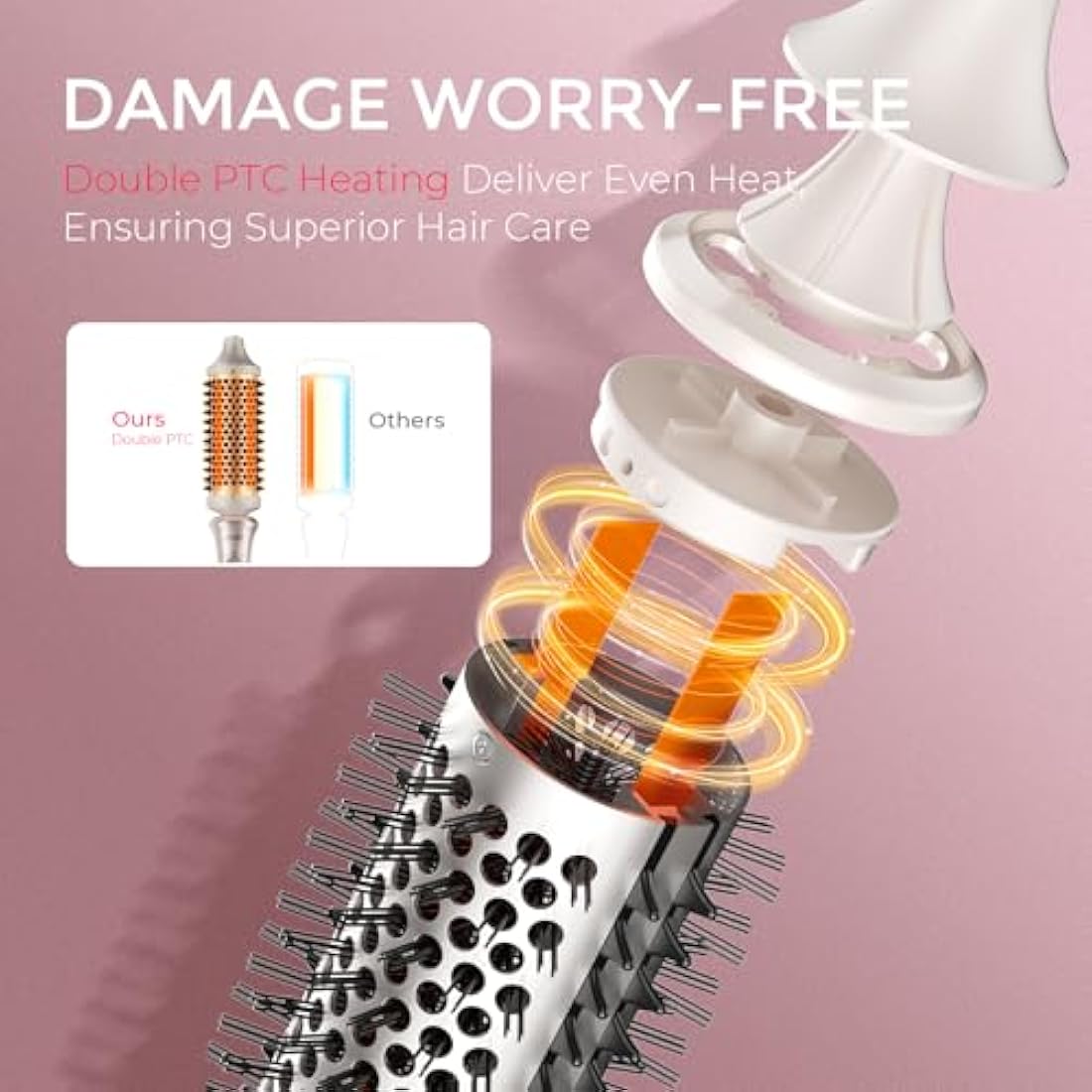 TYMO Thermal Brush – 1.7 Inch Ceramic Heated Round Brush for Blowouts