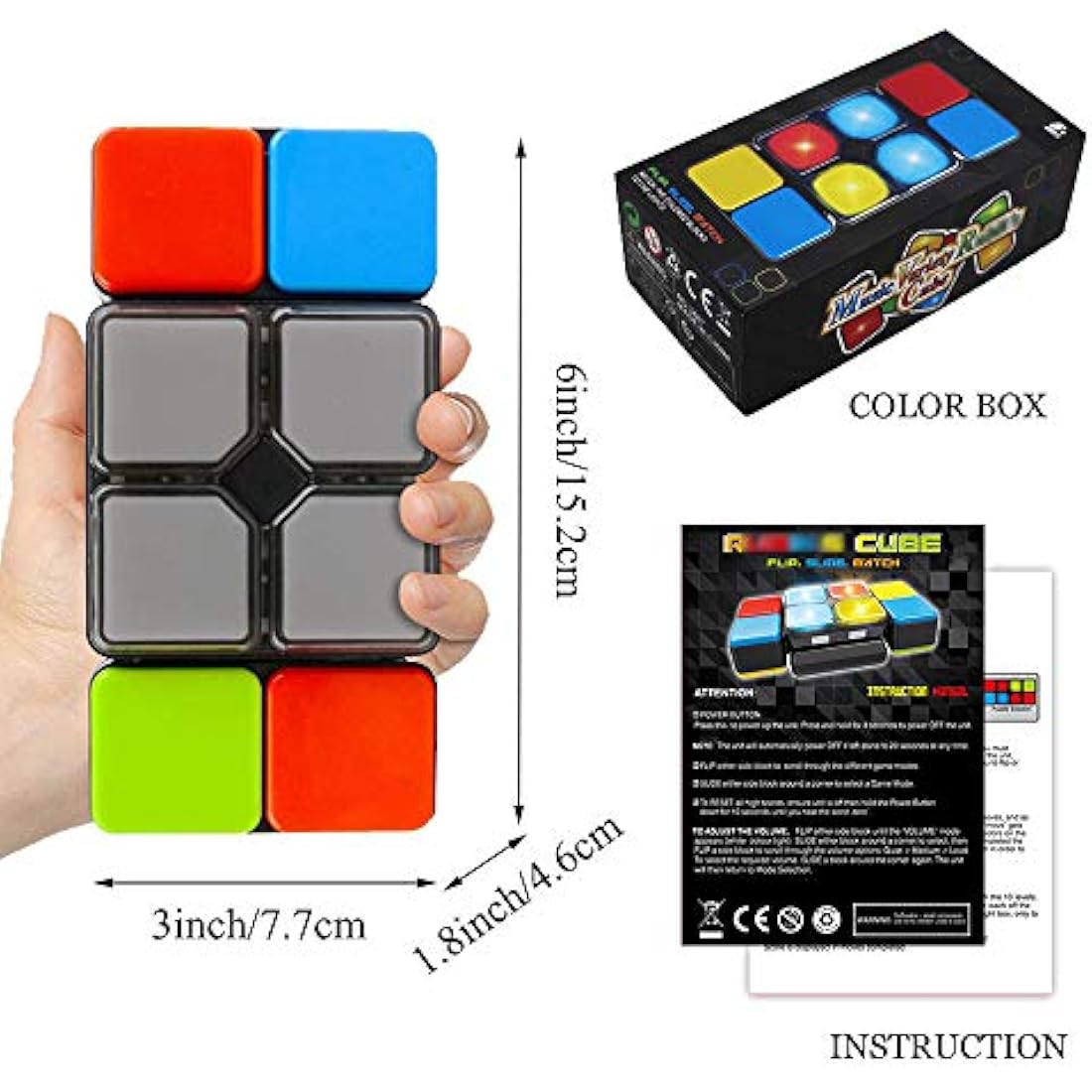 Electronic Music Puzzle Game – 4 Mode Memory Brain Teaser