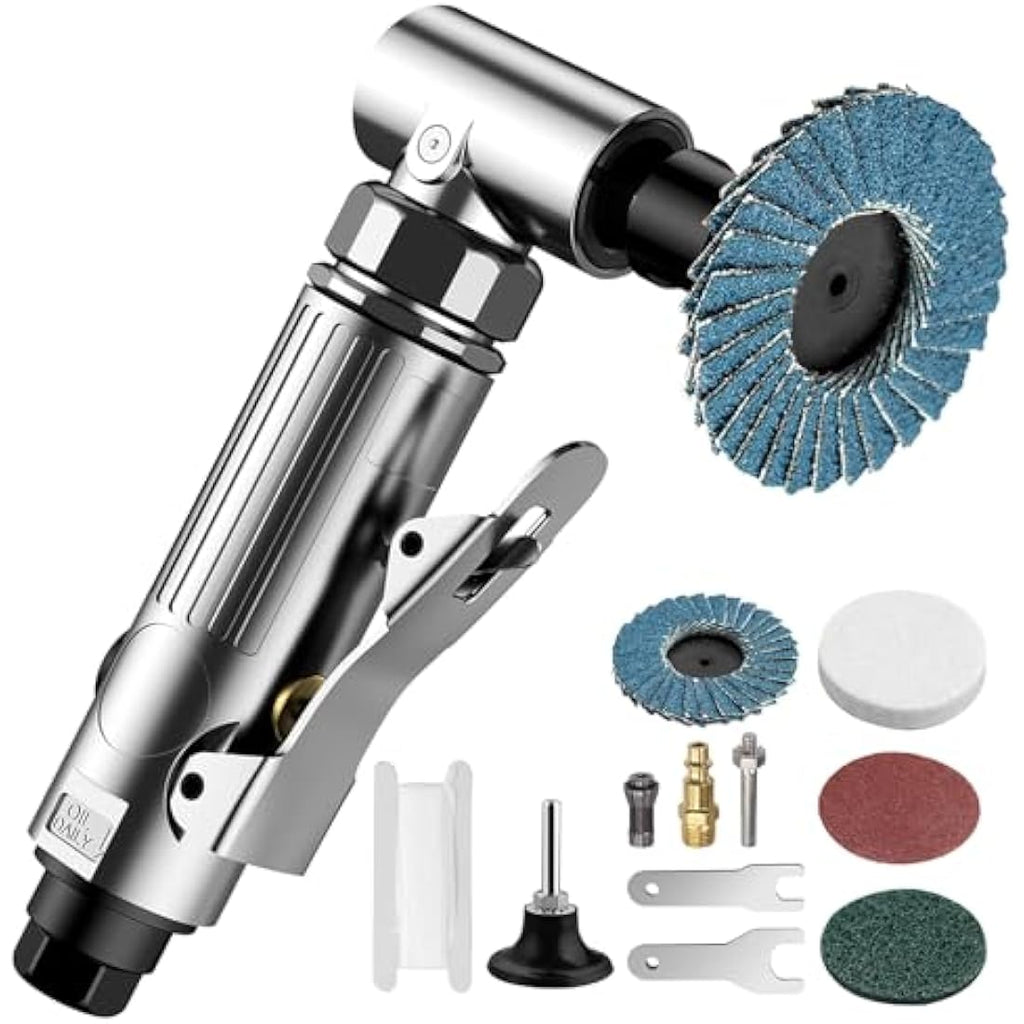 EYPINS 1/4" Compressed Air Angle Die Grinder – 90 Degree Pneumatic Sander