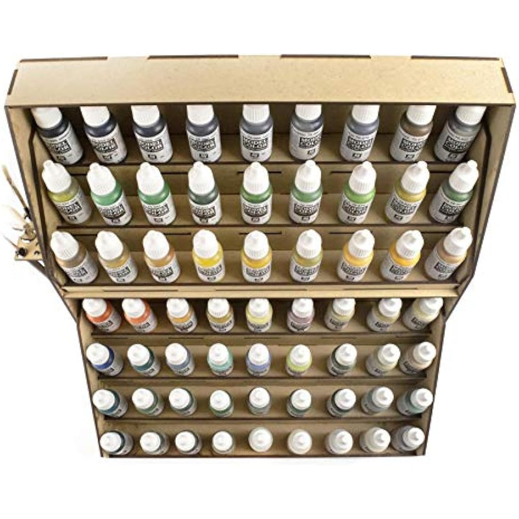 War World Gaming MDF 7-Tier Paint Station - 98 Pot Model Paint Stand