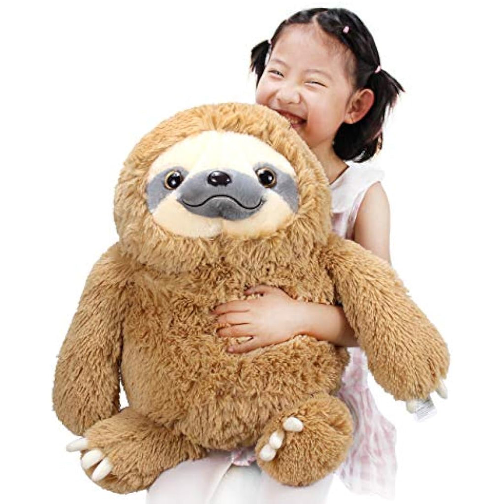 Winsterch Large Sloth Stuffed Animal - 20 Inch Plush Toy - Brown