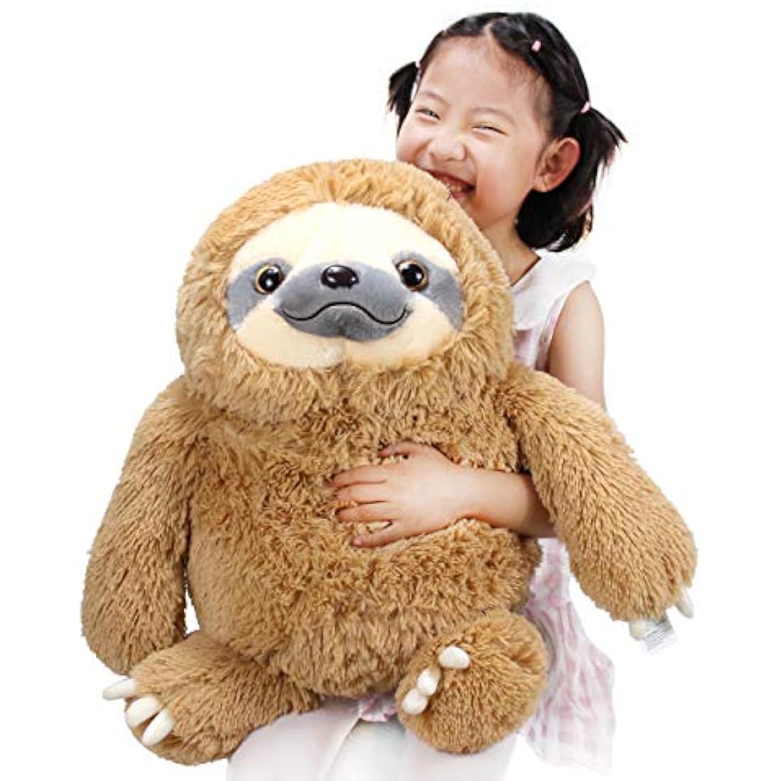 Winsterch Large Sloth Stuffed Animal - 20 Inch Plush Toy - Brown