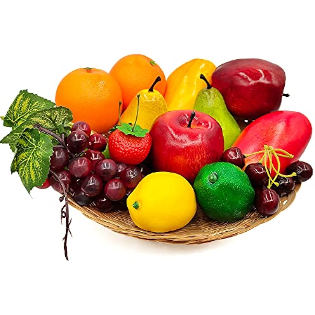 17-Piece Lifelike Artificial Fake Fruit Set for Home Decor