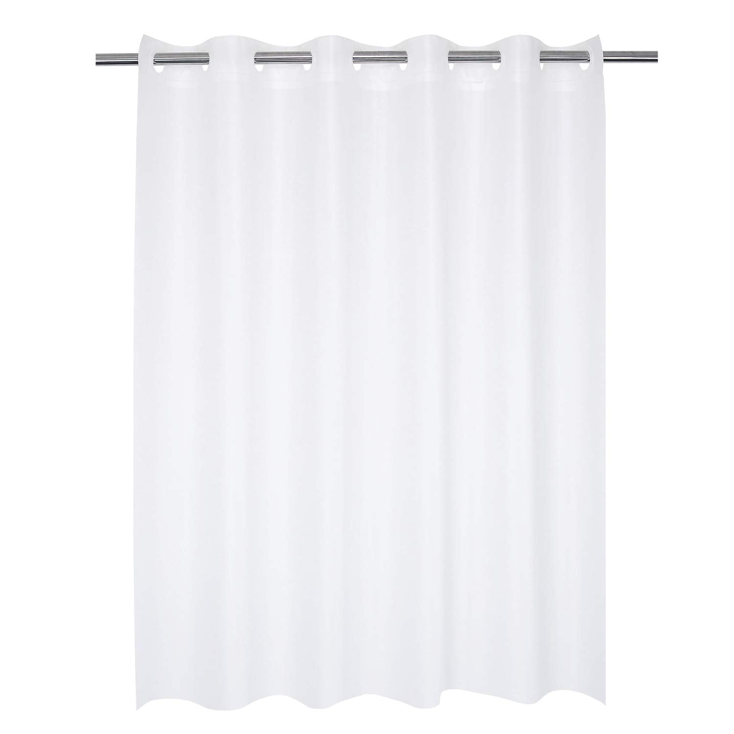 River Dream Hookless Waterproof PEVA Shower Curtain - Frost, 71x74